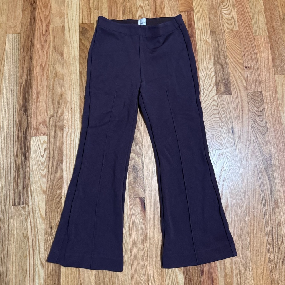 Anthropologie Maeve Flare ribbed brown pants
